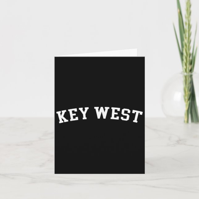 Key West Karte (Vorderseite)