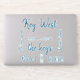 Key West Laser Cut Stickers Aufkleber