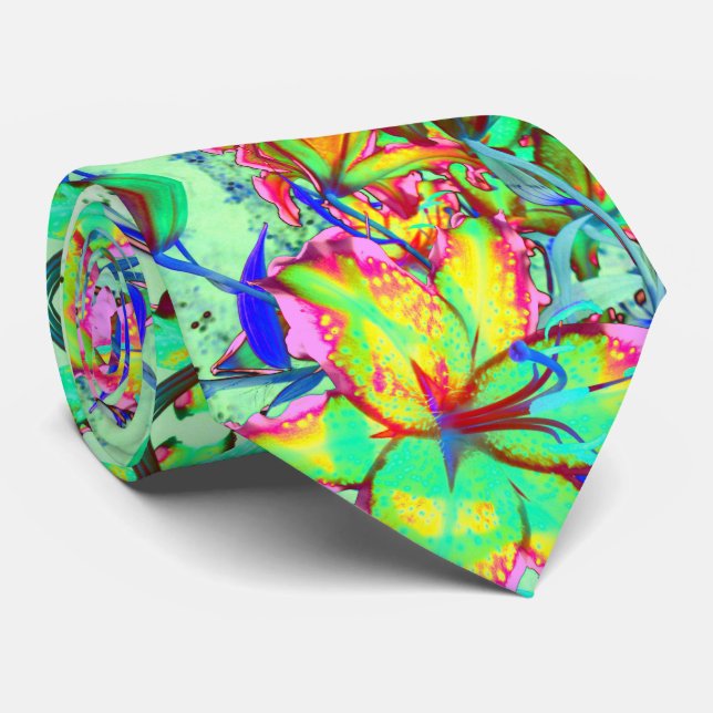 Key West Lily Neck Tie Krawatte (Gerollt)
