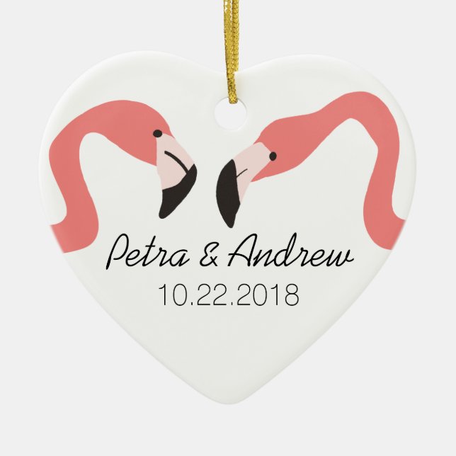 Key West Modern Whimsy Couple Keramikornament (Vorne)