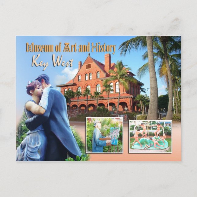 Key West Museum of Art & History, Key West, FL Postkarte (Vorderseite)