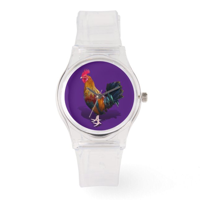 Key West - Sinti und Roma Rooster Armbanduhr (Vorderseite)