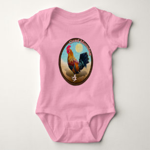 Key West - Sinti und Roma Rooster Guten Morgen Vin Baby Strampler