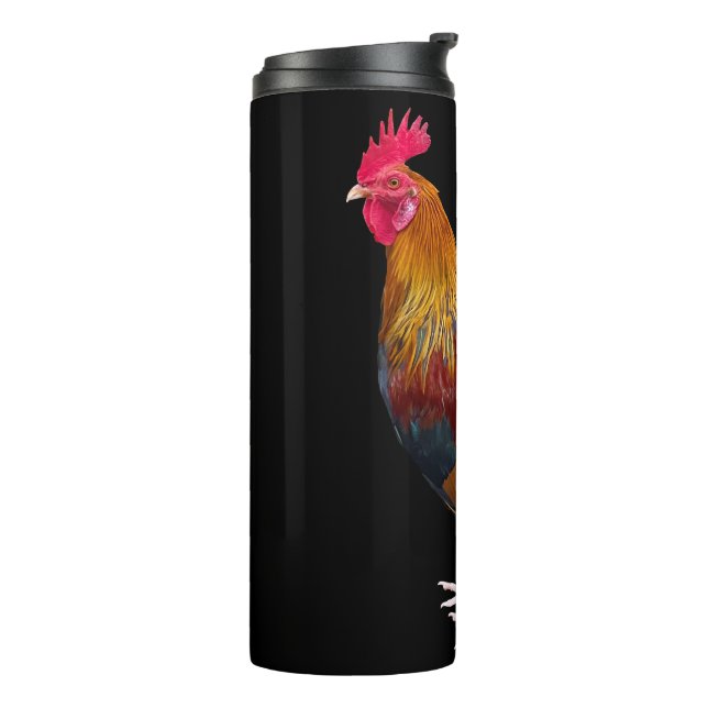 Key West - Sinti und Roma Rooster Thermosbecher (Nach links gedreht)