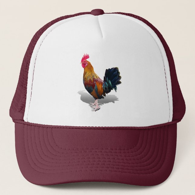 Key West - Sinti und Roma Rooster Truckerkappe (Vorderseite)