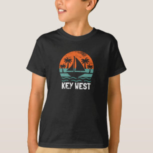 Key West Sonnenuntergang Retro Urlaub T-Shirt