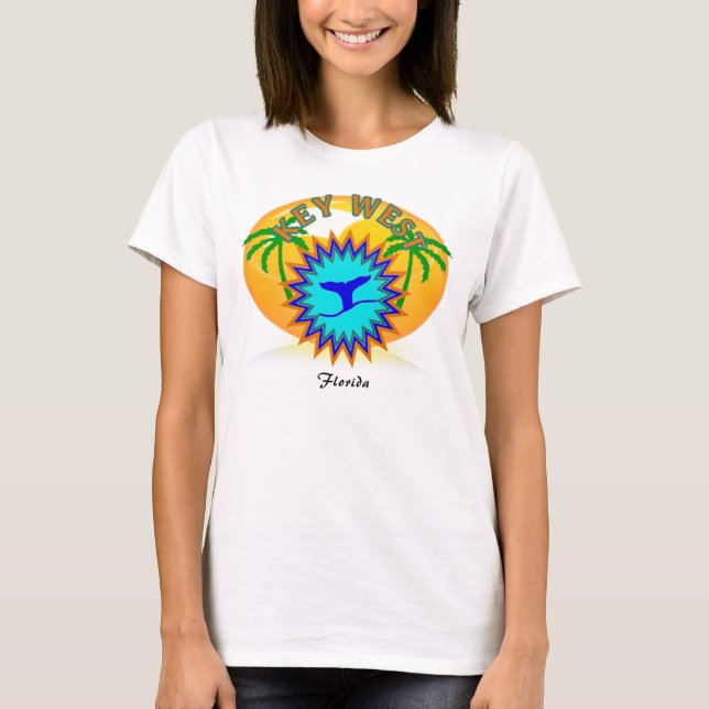 KEY WEST-SPAGHETTI-SPITZE T-Shirt (Vorderseite)