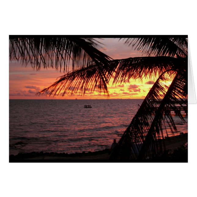 Key West Sunset (Leere) (Vorderseite (Horizontal))