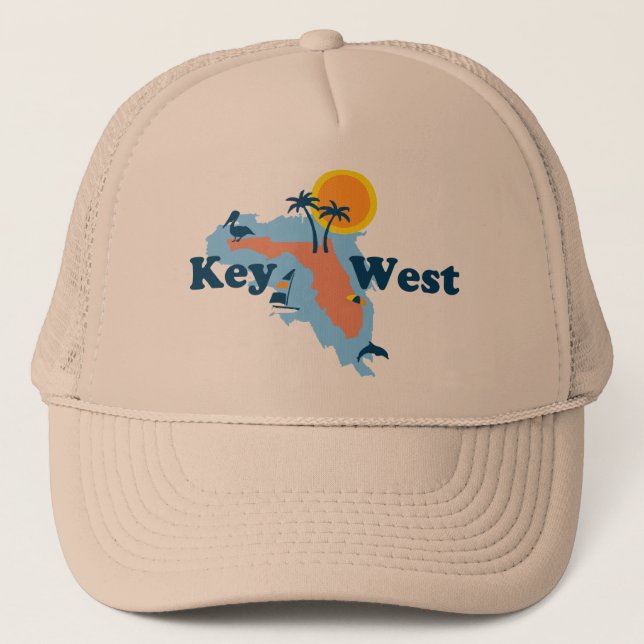 Key West. Truckerkappe (Vorderseite)