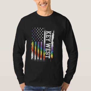Key West United Staaten Not Rainbow w US Fla T-Shirt