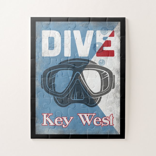 Key West Vintage Tauchmaske (Vertikal)