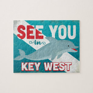 Key- Westdelphin - Retro Vintage Reise
