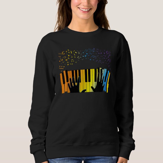 Keyboard Piano Player  Musician Keyboardist Gag Ou Sweatshirt (Vorderseite)