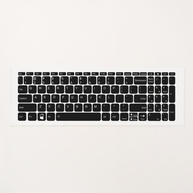 Keyboard Yogamatte (Vorderseite (Horizontal))