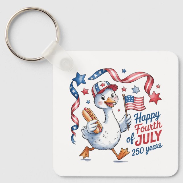 Keychain-America Patriotic 250th Anniversary Schlüsselanhänger (Vorderseite)