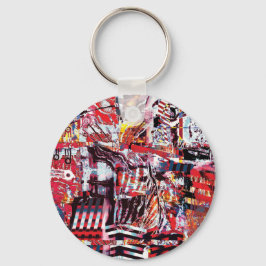 Keychain – Fragmented Pulse Schlüsselanhänger