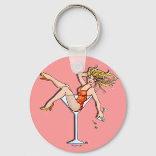 Keychain - Girl in a Martini, Olivia Schlüsselanhänger