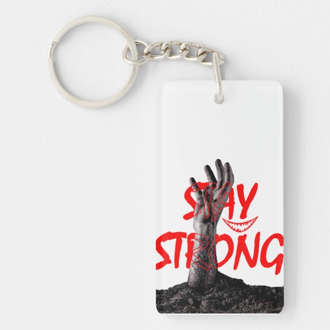 Keychain : Stay Strong Motivational Quote Design (Devant)