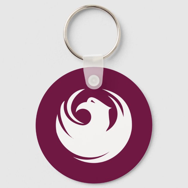 Keychain with Flag of Phoenix City, Arizona Schlüsselanhänger (Vorderseite)