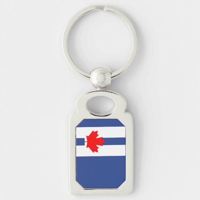 Keychain with flag of Toronto Schlüsselanhänger (Vorderseite)