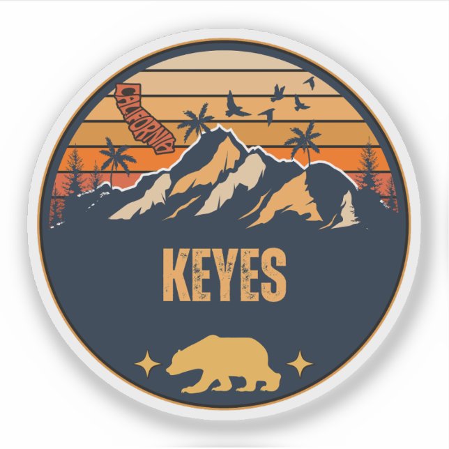 Keyes, California Aufkleber (Vorderseite)