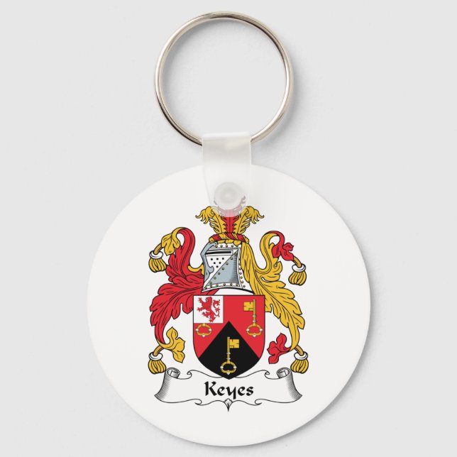 Keyes Familienwappen Schlüsselanhänger (Vorderseite)