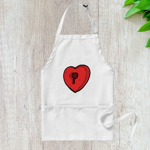 Keyhole Heart Schürze