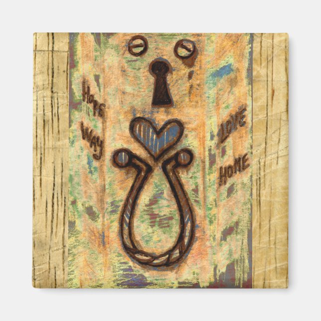 Keyhole & Herz Magnet (Vorne)