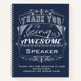 Keynote Lautsprecher Vielen Dank Notizbuch