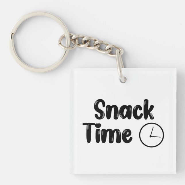 Keyring-Design mit Snack-Zeit Schlüsselanhänger (Vorderseite)