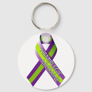 Keyring - Hemiplegic Migraine Ribbon  Schlüsselanhänger