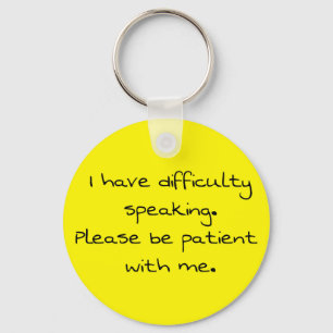 Keyring - Schwierigkeiten beim Sprechen Schlüsselanhänger