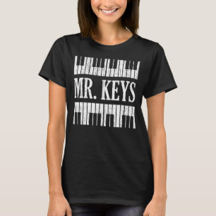 Keys Musical Musical Istrumentalist Pianist P T-Shirt