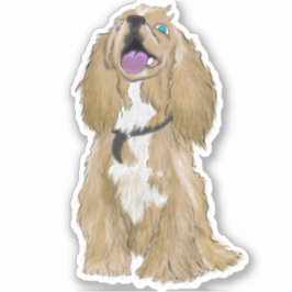 Keys the Miniature cocker spaniel Aufkleber