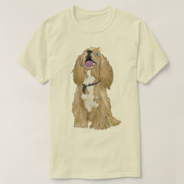 Keys the Miniature cocker spaniel T-Shirt (Design vorne)