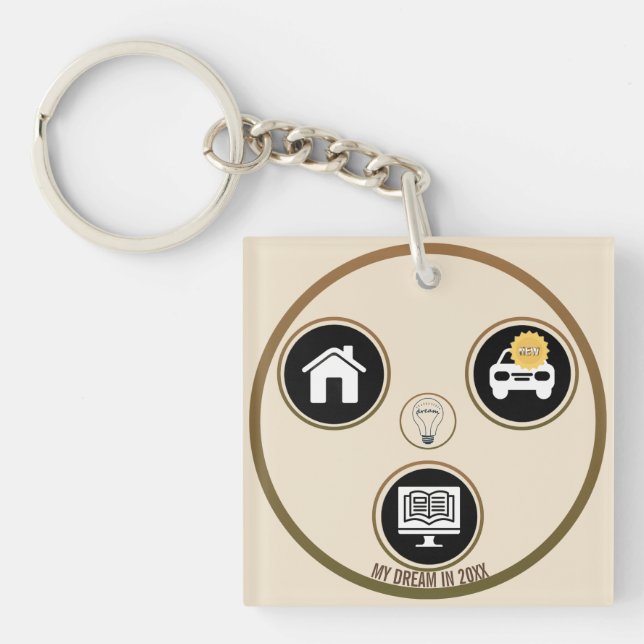 Keys to Dreams – A Personal Meaning Keychain Schlüsselanhänger (Vorderseite)