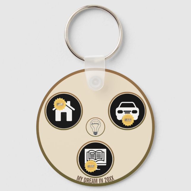 Keys to Dreams – A Personal Meaning Keychain Schlüsselanhänger (Rückseite)