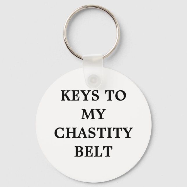 KEYS TO MYCHASTITY BELT SCHLÜSSELANHÄNGER (Vorderseite)