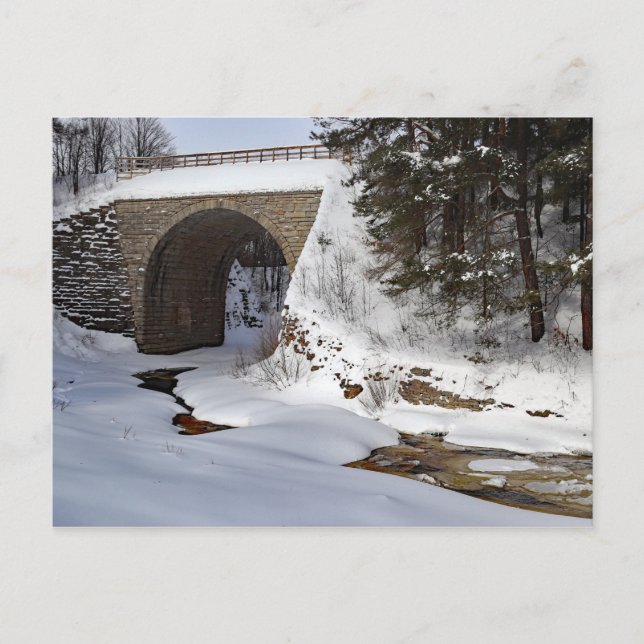 Keystone Bridge, Ramsay, Obere Halbinsel Postkarte (Vorderseite)
