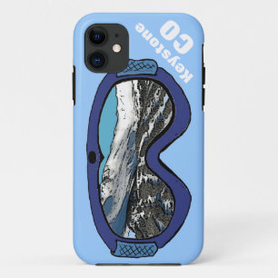 Keystone Colorado bleu neige goggle iphone 5 coque