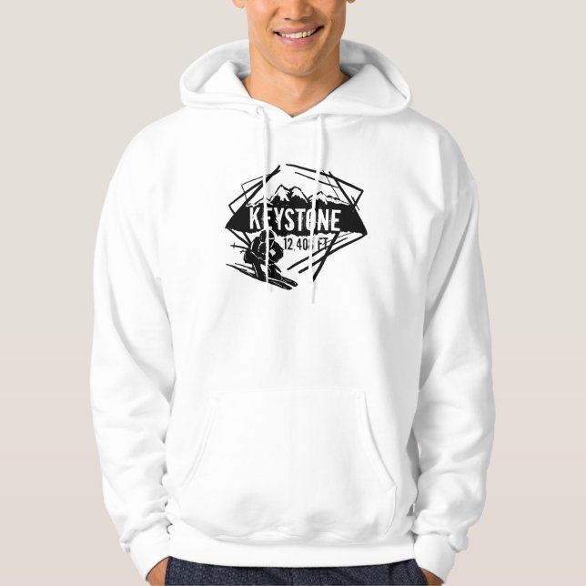 Keystone Colorado Höhenlogos Hoodie (Vorderseite)