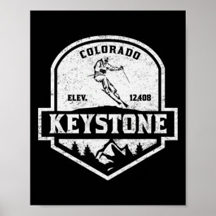 Keystone Colorado Schnee Skifahren _1 Poster