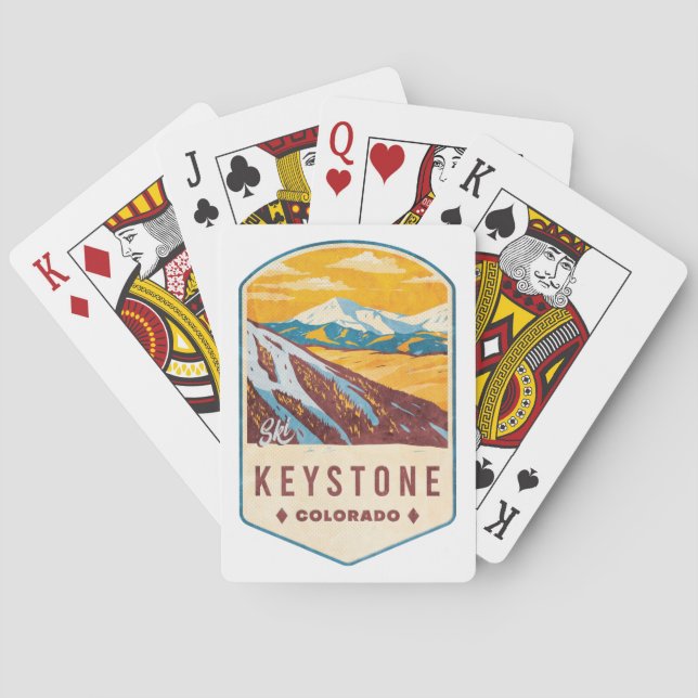 Keystone Colorado Ski Badge Spielkarten (Rückseite)