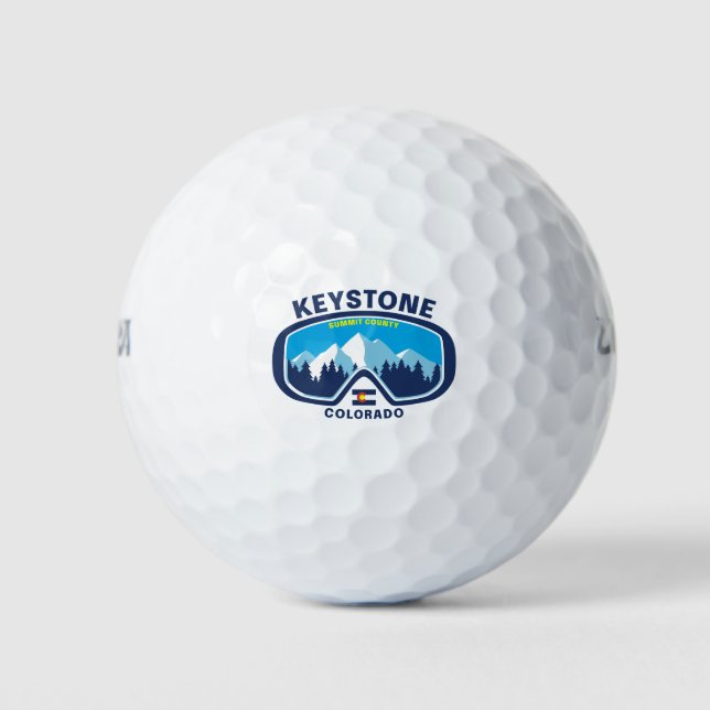 Keystone Colorado Ski Goggles Golfball (Vorderseite)