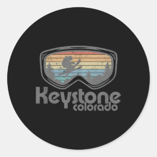 Keystone Colorado Skifahren Runder Aufkleber