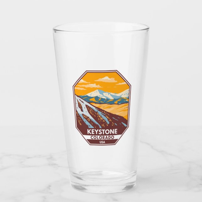 Keystone Colorado Winterskigebiet Glas (Vorderseite)