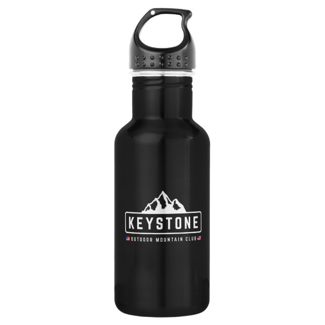 Keystone im Freien Edelstahlflasche (Vorderseite)