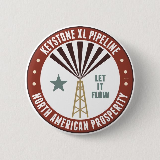 Keystone-XL-Pipeline Button (Vorderseite)