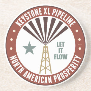 Keystone-XL-Pipeline Sandstein Untersetzer