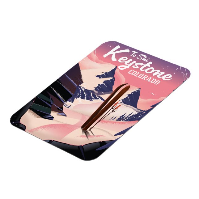 Keystone zum Ski Magnet (Linke Seite)